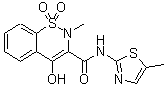 structure of CAS# 71125-38-7, 美洛昔康