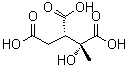structure of CAS# 71183-66-9, (2S,3R)-3-羟基丁烷-1,2,3-三羧酸