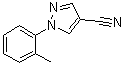 CAS # 712-39-0, 1-(2-Methylphenyl)-1H-pyrazole-4-carbonitrile, 1-o-Tolylpyrazole-4-carbonitrile