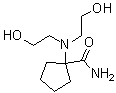 CAS 登录号：7143-23-9, 1-[二(2-羟基乙基)氨基]环戊烷甲酰胺