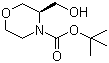 structure of CAS# 714971-28-5, (3S)-3-(羟甲基)吗啉-4-羧酸叔丁酯