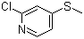 CAS # 71506-83-7, 2-Chloro-4-(methylthio)pyridine