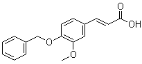 structure of CAS# 7152-95-6, 3-Methoxy-4-(benzyloxy)cinnamic acid