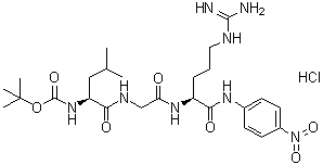 CAS 登录号：71730-95-5, N-[叔丁氧羰基]-L-亮氨酰甘氨酰-N-(4-硝基苯基)-L-精氨酰胺单盐酸盐