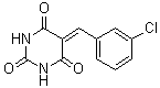 CAS 登录号：71732-11-1, 5-(3-氯亚苄基)巴比妥酸