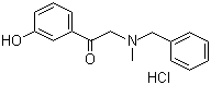 structure of CAS# 71786-67-9, 2-[Benzyl(methyl)amino]-1-(3-hydroxyphenyl)ethanone hydrochloride