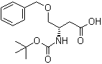 structure of CAS# 718608-08-3, (S)-4-苄氧基-3-(叔丁氧羰基氨基)丁酸
