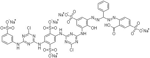 structure of CAS# 71872-76-9, Reactive Blue 160