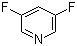 3,5-二氟吡啶分子结构 (CAS 71902-33-5)