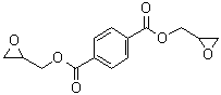 CAS # 7195-44-0, Bis(2,3-epoxypropyl) terephthalate, Diglycidyl terephthalate, Terephthalic acid diglycidyl ester