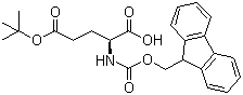 structure of CAS# 71989-18-9, Fmoc-L-glutamic acid 5-tert-butyl ester