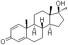 structure of CAS# 72-63-9, 美雄酮