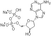 structure of CAS# 72003-83-9, 2'-脱氧腺苷-5'-二磷酸二钠盐