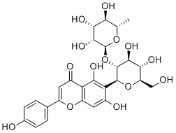 structure of CAS# 72036-50-1, 2"-O-α-L-吡喃鼠李糖基-异牡荆素