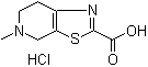 5-Methyl-4,5,6,7-tetrahydrothiazolo[5,4-c]pyridine-2-carboxylic acid hydrochloride molecular structure (CAS 720720-96-7)