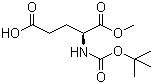 structure of CAS# 72086-72-7, Boc-L-glutamic acid 1-methyl ester