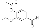 structure of CAS# 72207-94-4, 2-乙氧基-4-甲酰基苯基乙酸酯