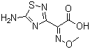 structure of CAS# 72217-12-0, 2-(5-氨基-1,2,4-噻二唑-3-基)-2-甲氧亚氨基乙酸