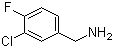 structure of CAS# 72235-56-4, 3-氯-4-氟苄胺
