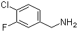 structure of CAS# 72235-58-6, 4-Chloro-3-fluorobenzylamine