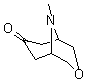 structure of CAS# 7224-81-9, 9-甲基-3-氧杂-9-氮杂双环[3.3.1]壬烷-7-酮
