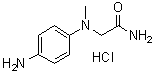 CAS # 7227-99-8, 2-[(4-Aminophenyl)methylamino]acetamide hydrochloride