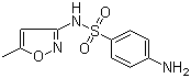 structure of CAS# 723-46-6, 磺胺甲恶唑