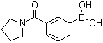 structure of CAS# 723281-53-6, 3-Pyrrolidinylcarbonylphenylboronic acid