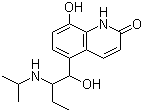 CAS # 72332-33-3, Procaterol, (R*,S*)-(-)-8-Hydroxy-5-(1-hydroxy-2-((1-methylethyl)amino)butyl)-2(1H)-quinolinone