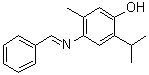 CAS 登录号：7251-18-5, 6-(亚苄基氨基)麝香草酚