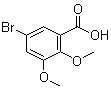 structure of CAS# 72517-23-8, 5-Bromo-2,3-dimethoxybenzoic acid