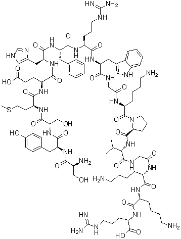 structure of CAS# 7266-47-9, alpha<sup>1-17</sup>-促肾上腺皮质激素