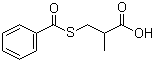 structure of CAS# 72679-02-8, (S)-(-)-3-苯甲酰巯基-2-甲基丙酸