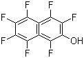 structure of CAS# 727-49-1, Heptafluoro-2-naphthol