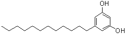 CAS 登录号：72707-60-9, 5-十二烷基-1,3-苯二酚