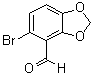 structure of CAS# 72744-54-8, 5-溴-1,3-苯并二恶茂-4-甲醛