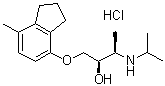 structure of CAS# 72795-01-8, ICI 118551 盐酸盐