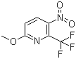 structure of CAS# 727993-33-1, 6-Methoxy-3-nitro-2-(trifluoromethyl)pyridine