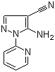 structure of CAS# 72816-14-9, 5-氨基-1-(2-吡啶基)-1H-吡唑-4-甲腈