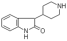 structure of CAS# 72831-89-1, 3-(4-哌啶基)-2-吲哚啉酮