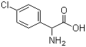DL-2-(4-Chlorophenyl)glycine molecular structure (CAS 7292-70-8)