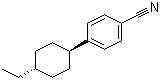 structure of CAS# 72928-54-2, trans-4-(4-Ethylcyclohexyl)benzonitrile
