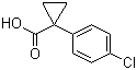structure of CAS# 72934-37-3, 1-(4-氯苯基)-1-环丙烷羧酸