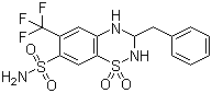 structure of CAS# 73-48-3, 苄氟噻嗪