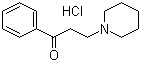 structure of CAS# 73-63-2, 3-(1-哌啶基)苯丙酮盐酸盐