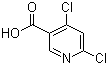 structure of CAS# 73027-79-9, 4,6-Dichloronicotinic acid