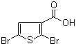 structure of CAS# 7311-70-8, 2,5-Dibromo-3-thiophenecarboxylic acid