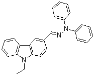 structure of CAS# 73276-70-7, 9-Ethyl-3-carbazolecarboxaldehyde diphenylhydrazone