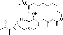 structure of CAS# 73346-79-9, Lithium pseudomonate