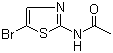 structure of CAS# 7336-54-1, 2-乙酰氨基-5-溴-1,3-噻唑